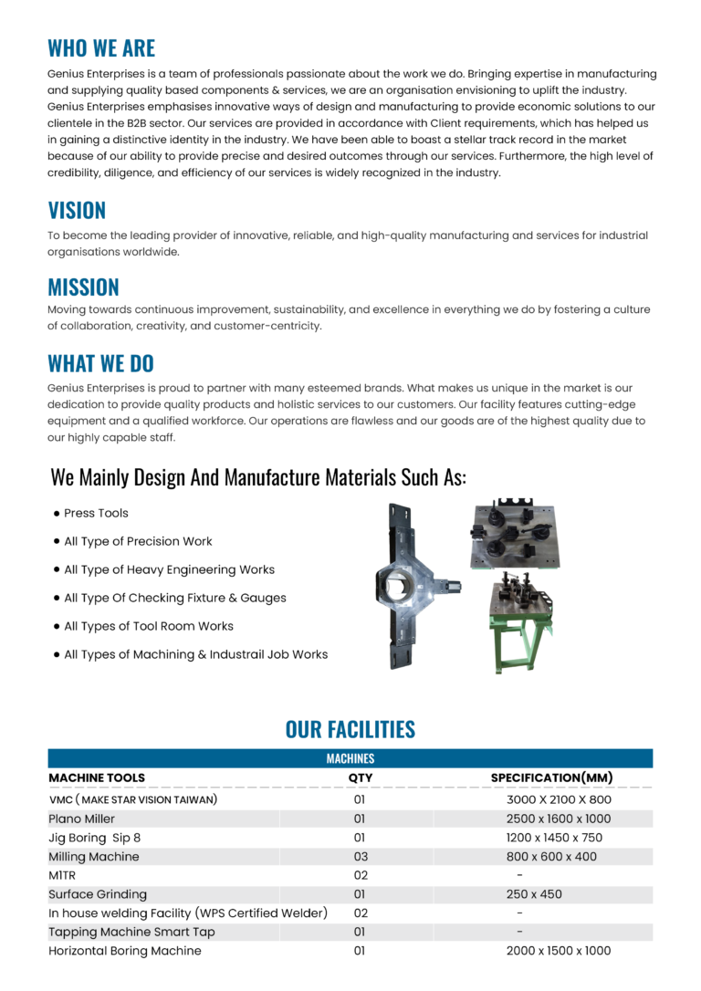 About Us Genius Enterprises Company Profile Slide02